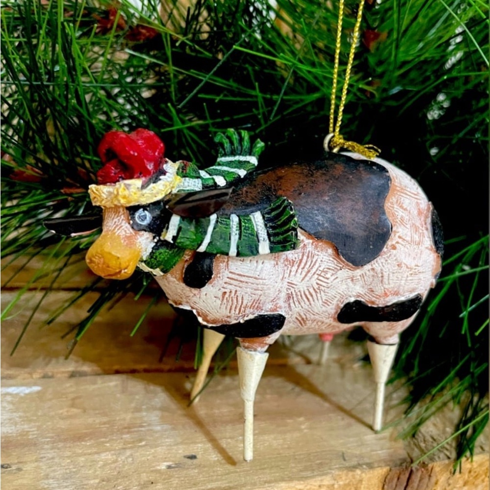 Holstein Cow Christmas Tree Ornament - NEW!